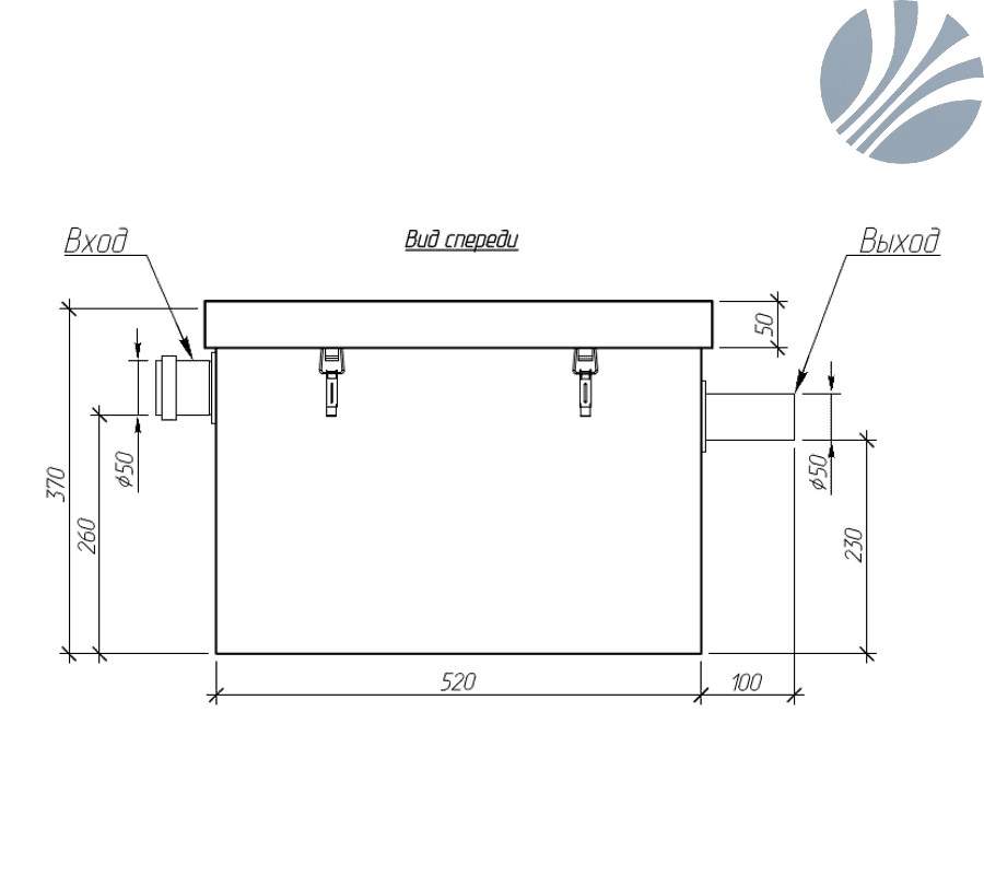 Схема жироуловителя для канализации